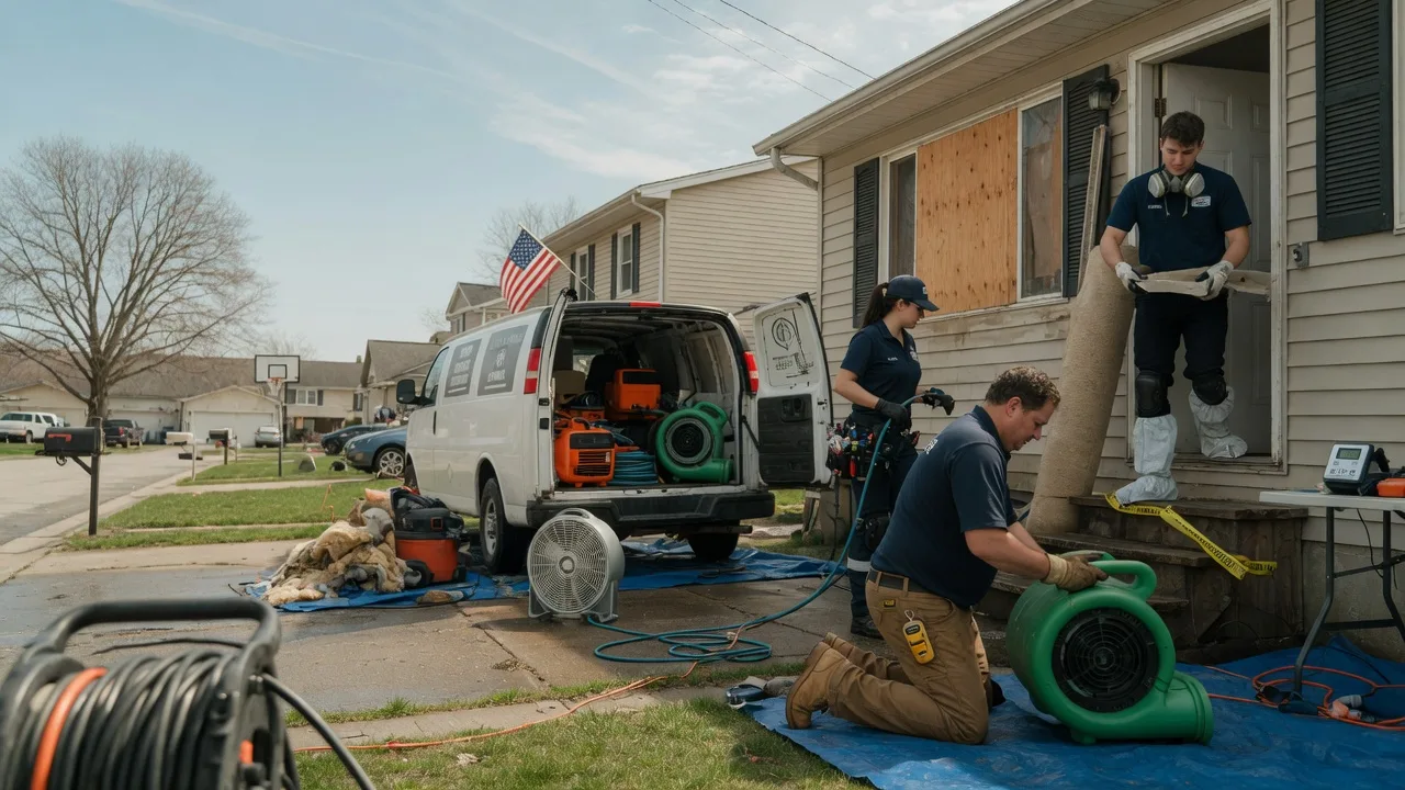 Water Damage Restoration in Cordova, IL near me